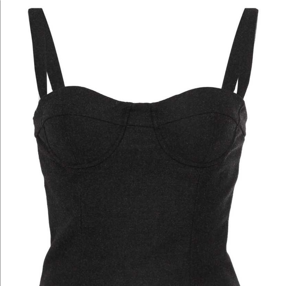 Oscar de la Renta Black Crop Top